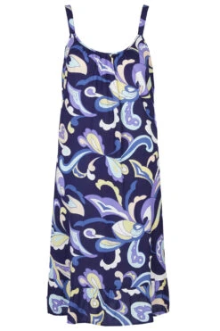 Paisley Swirl Frill Hem Dress -Mod Vanta Sales Store 900333653 alt2