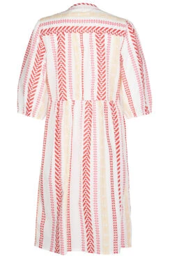 Striped Jacquard Print Dress -Mod Vanta Sales Store 900334393 alt2