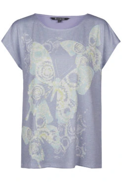 Short Sleeve Three Butterflies Design Top -Mod Vanta Sales Store 900338565 default