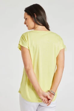 Short Sleeve Burnout Top -Mod Vanta Sales Store 900338843 alt4