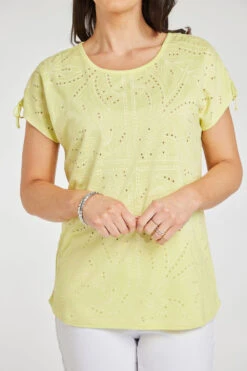 Short Sleeve Burnout Top -Mod Vanta Sales Store 900338843 alt5