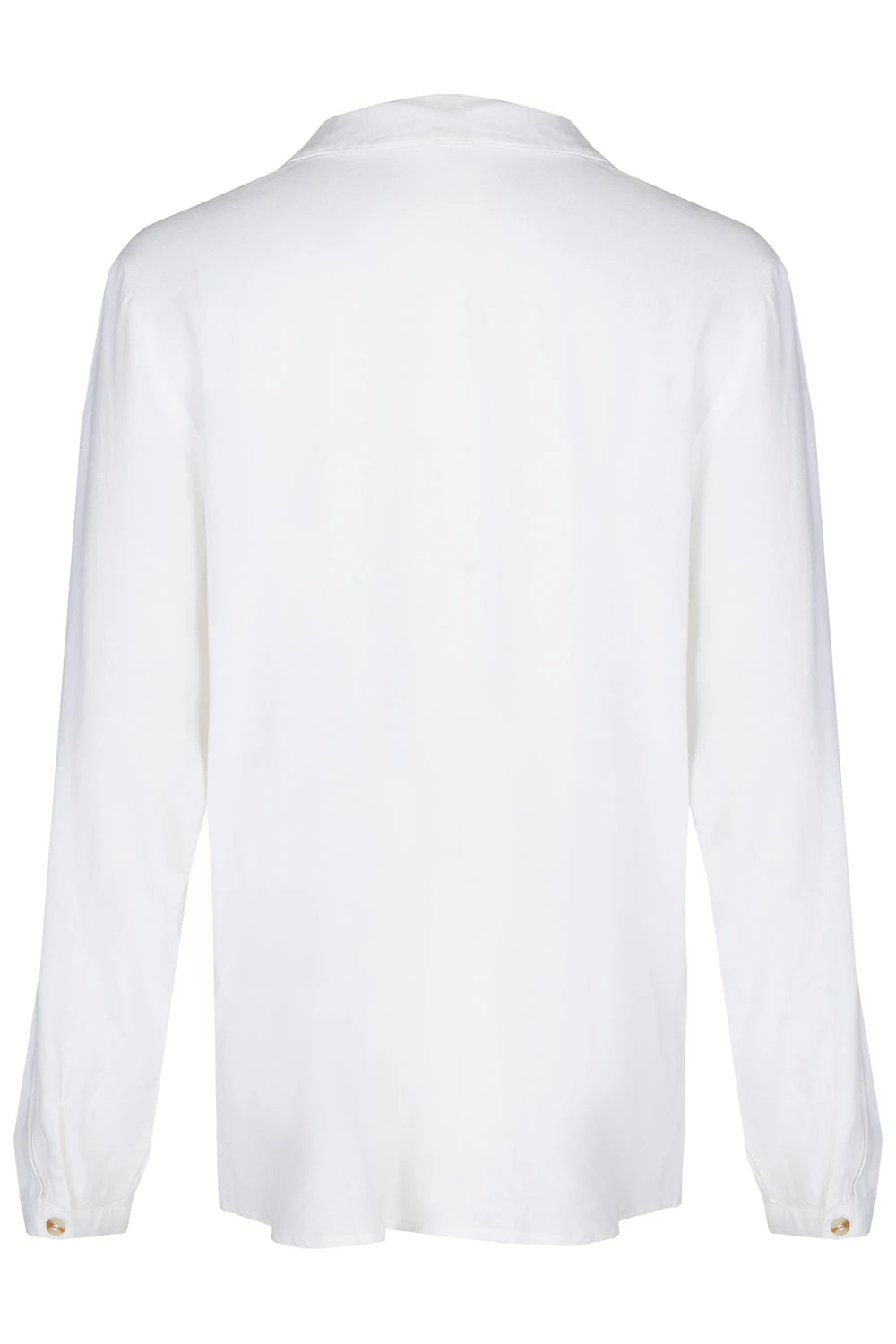 Long Sleeve Collared Button Through Linen Shirt 5 Long Sleeve Collared Button Through Linen Shirt - Image 3