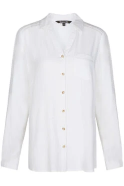 Long Sleeve Collared Button Through Linen Shirt 9 Long Sleeve Collared Button Through Linen Shirt -Mod Vanta Sales Store 900342293 default