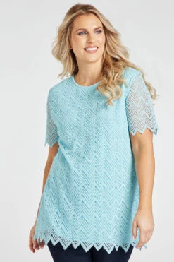 Short Sleeve Crochet Tunic
