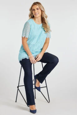 Short Sleeve Crochet Tunic -Mod Vanta Sales Store 900344403 alt5