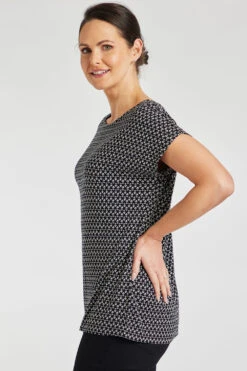 Short Sleeve Bar Back Foulard T-Shirt -Mod Vanta Sales Store 900344507 alt3