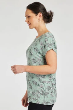 Short Sleeve Bar Back Floral T-Shirt -Mod Vanta Sales Store 900344639 alt3