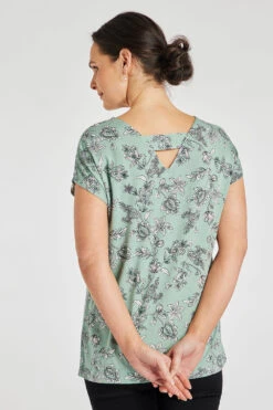 Short Sleeve Bar Back Floral T-Shirt -Mod Vanta Sales Store 900344639 alt4