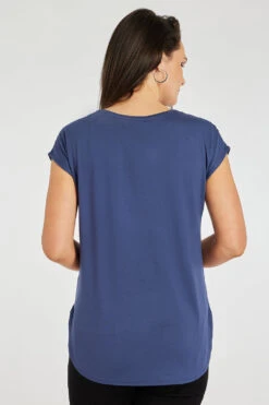 Short Sleeve Tile Print Woven Front Tunic -Mod Vanta Sales Store 900344953 alt4