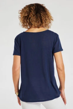 Short Sleeve Embroidered Bloom T-Shirt -Mod Vanta Sales Store 900347253 alt4