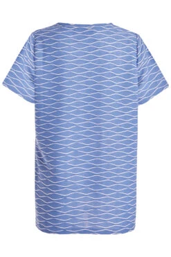 Short Sleeve Textured Print T-Shirt -Mod Vanta Sales Store 900347709 alt2