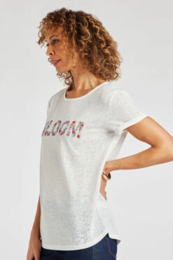 Short Sleeve Bloom Embroidered T-Shirt 12 Short Sleeve Bloom Embroidered T-Shirt -Mod Vanta Sales Store 900347844 alt3