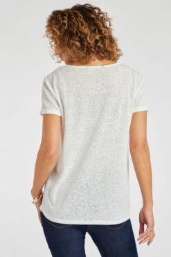 Short Sleeve Bloom Embroidered T-Shirt 11 Short Sleeve Bloom Embroidered T-Shirt -Mod Vanta Sales Store 900347844 alt4