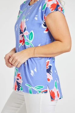 Short Sleeve Large Spaced Floral T-Shirt 13 Short Sleeve Large Spaced Floral T-Shirt -Mod Vanta Sales Store 900347909 alt5