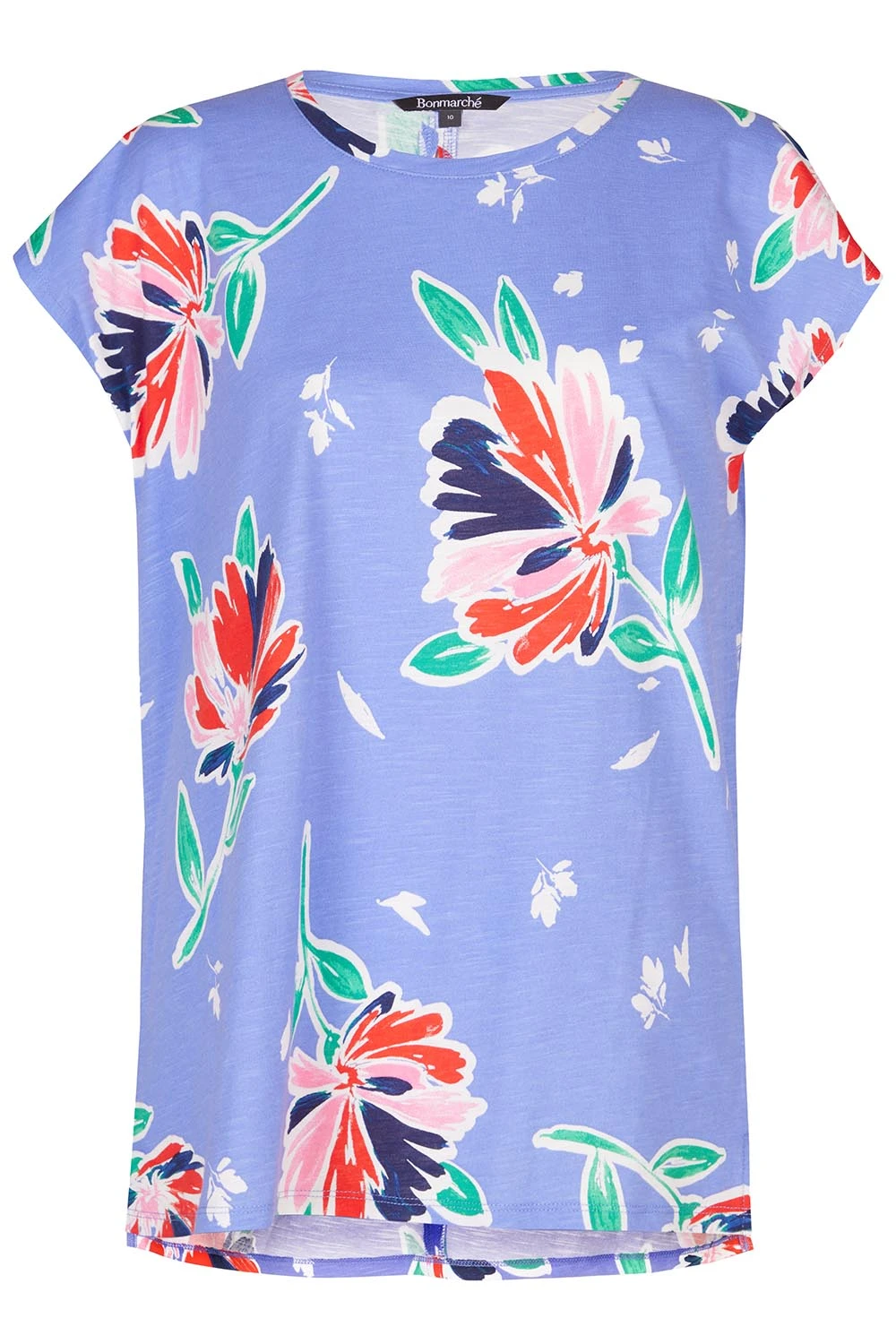 Short Sleeve Large Spaced Floral T-Shirt 4 Short Sleeve Large Spaced Floral T-Shirt - Image 2