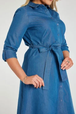 Chambray Shirt Dress -Mod Vanta Sales Store 900351126 alt5