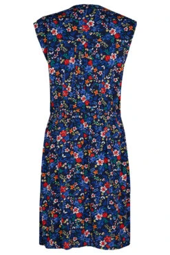 Sleeveless Multi Ditsy Woven Dress With Zip Front -Mod Vanta Sales Store 900351253 alt2