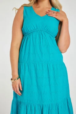 Sleeveless Tiered Textured Midi Dress 25 Sleeveless Tiered Textured Midi Dress -Mod Vanta Sales Store 900351508 alt5