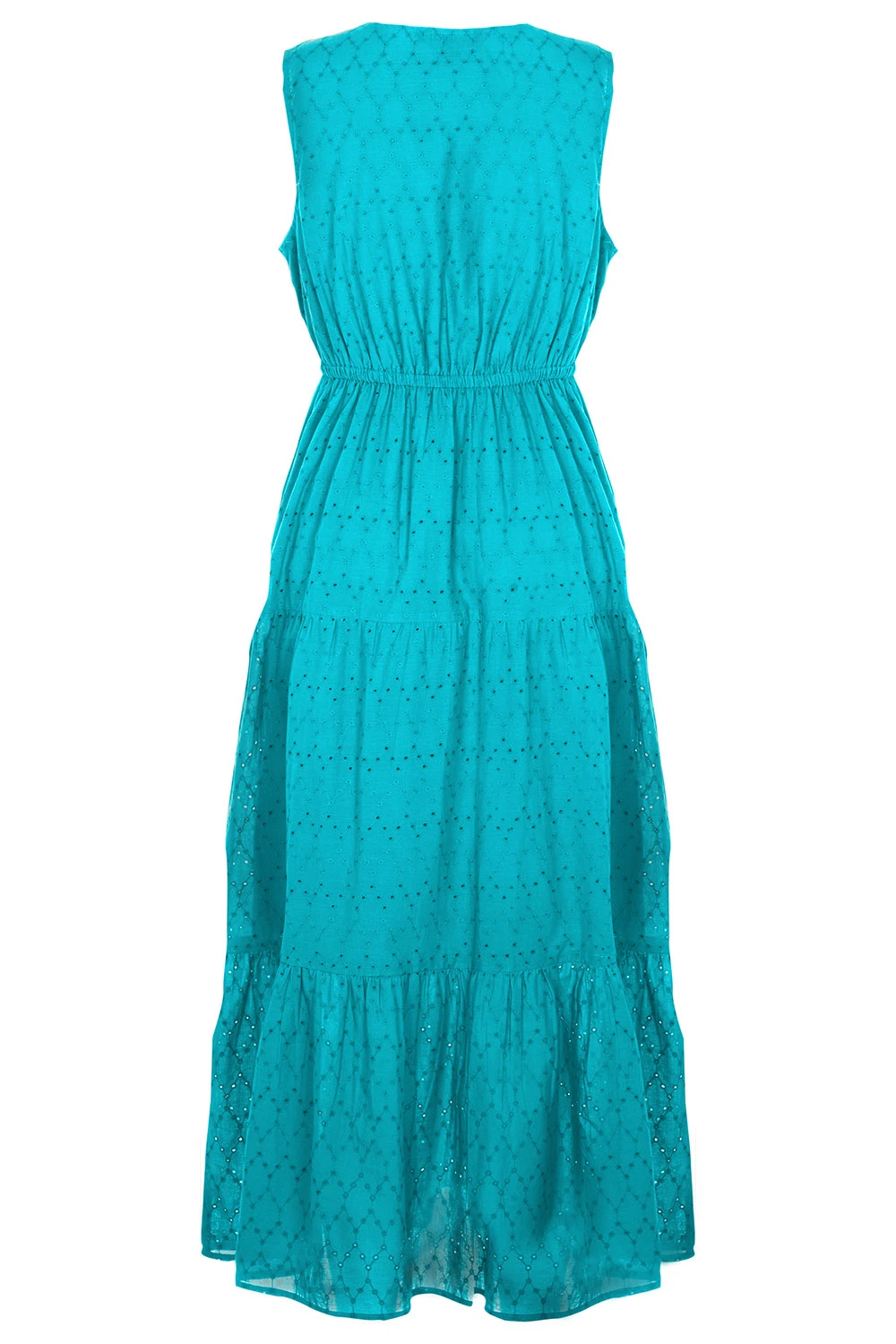 Sleeveless Tiered Textured Midi Dress 5 Sleeveless Tiered Textured Midi Dress - Image 3