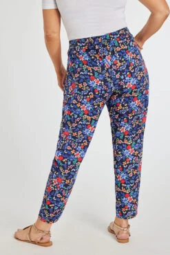 Multi Ditsy Print Woven Harem Pants -Mod Vanta Sales Store 900352953 alt4