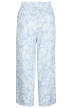 Floral Wide Leg Cropped Trousers -Mod Vanta Sales Store 900353660 alt2