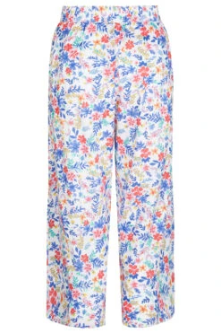 Ditsy Floral Wide Leg Cropped Trousers -Mod Vanta Sales Store 900353993 alt2