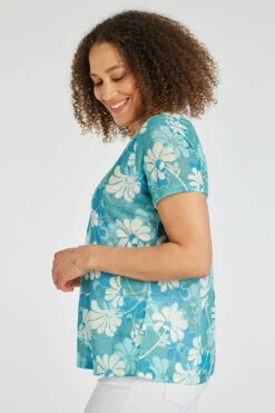 Autonomy - Graphic Floral Print T-Shirt -Mod Vanta Sales Store 900354577 alt3