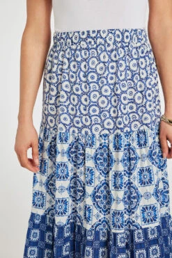 Painted Tiles Tiered Skirt -Mod Vanta Sales Store 900354953 alt5