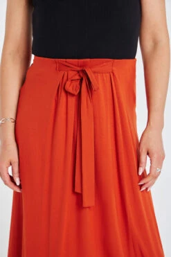 Panelled Jersey Skirt With Knot Detail -Mod Vanta Sales Store 900355171 alt5