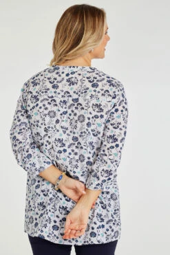 Autonomy - Cotton Cambric Floral Button Through Shirt -Mod Vanta Sales Store 900355393 alt4