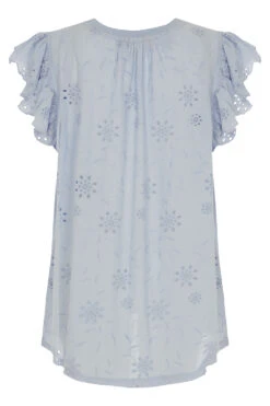 Autonomy - Plain Broderie Detail T-Shirt -Mod Vanta Sales Store 900355909 alt2