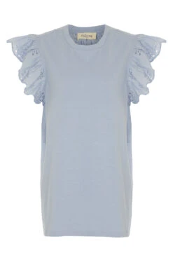 Autonomy - Plain Broderie Detail T-Shirt -Mod Vanta Sales Store 900355909 default