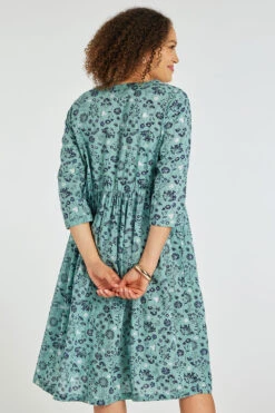 Autonomy - Stem Daisy Print Smock Dress -Mod Vanta Sales Store 900356777 alt5