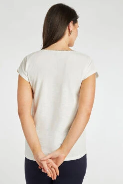 Short Sleeve Hotfix Leaf Top -Mod Vanta Sales Store 900357744 alt4