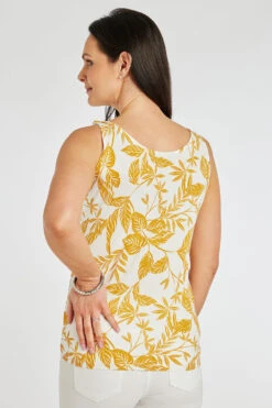 Sleeveless Knot Shoulder Mono Leaf Vest -Mod Vanta Sales Store 900358444 alt4