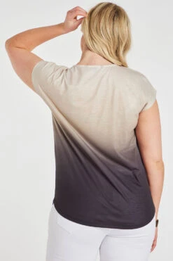 Short Sleeve Ombre T-Shirt With Hotfix Detail -Mod Vanta Sales Store 900359315 alt5