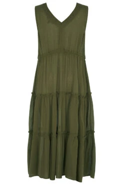 Crinkle Dress With Tie Detail -Mod Vanta Sales Store 900365339 alt2