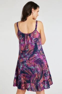 Palm Print Frill Hem Sundress -Mod Vanta Sales Store 900368153 alt4