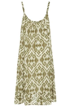 Aztec Print Frill Hem Dress -Mod Vanta Sales Store 900368339 alt2