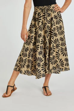 Tribal Stamp Circle Drawcord Skirt -Mod Vanta Sales Store 900368587 alt3