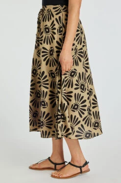 Tribal Stamp Circle Drawcord Skirt -Mod Vanta Sales Store 900368587 alt4