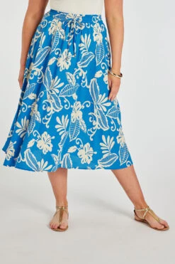 Mono Abstract Design Drawcord Skirt -Mod Vanta Sales Store 900368640 alt1