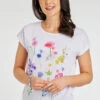 Short Sleeve Botanical Floral Placement T-Shirt -Mod Vanta Sales Store 900369593 alt1