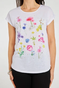 Short Sleeve Botanical Floral Placement T-Shirt -Mod Vanta Sales Store 900369593 alt5