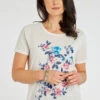 Short Sleeve Floral Butterfly Print T-Shirt -Mod Vanta Sales Store 900369944 alt1
