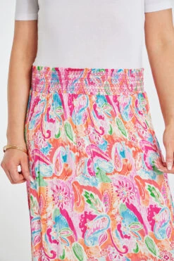 Carnival Print Crinkle Tiered Skirt -Mod Vanta Sales Store 900371963 alt5