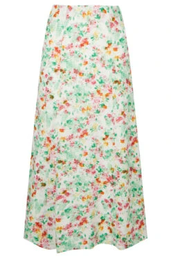 Textured Floral Panel Flippy Skirt -Mod Vanta Sales Store 900377993 alt2