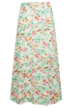 Textured Floral Panel Flippy Skirt -Mod Vanta Sales Store 900377993 default
