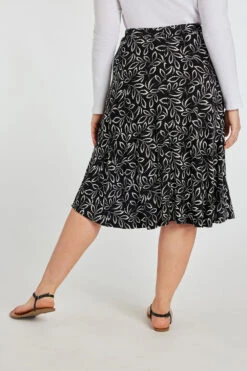 Dotty Leaf Jersey Flippy Skirt -Mod Vanta Sales Store 900378207 alt4