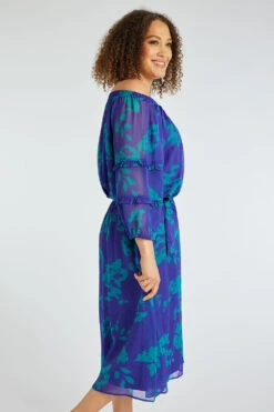 Bardot Dress With Ruffle Trim Sleeves -Mod Vanta Sales Store 900380965 alt31